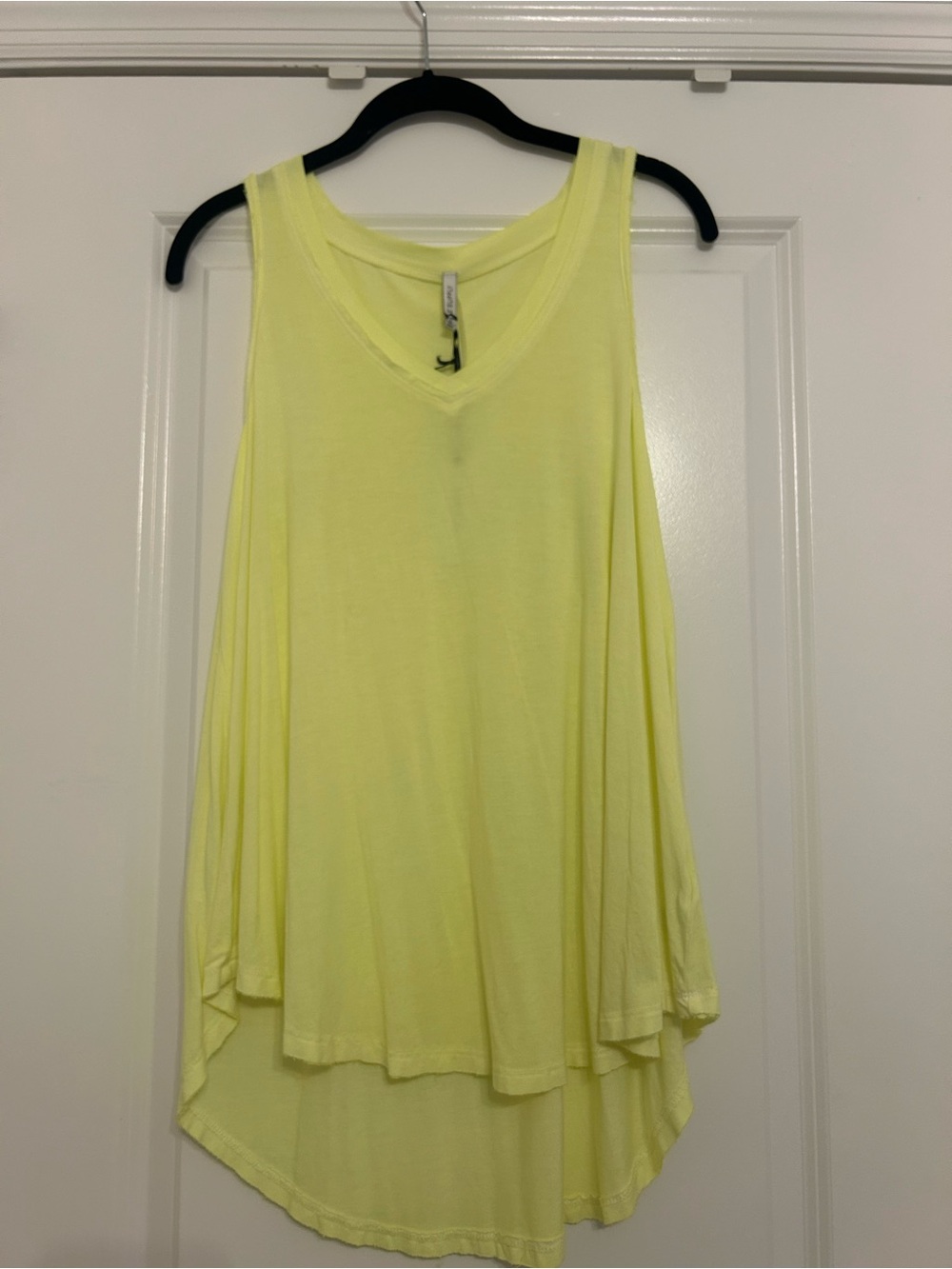 Z Supply Neon Yellow V-Neck Flow Tank